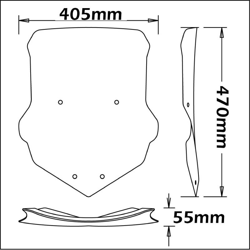 Parabrisas bajo YAMAHA tracer 900 15-17